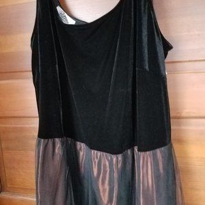 Beautiful Copper and black formal long dress